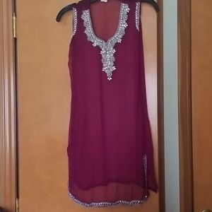 Purple/pink Tunic Top